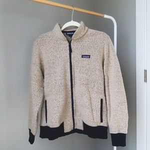 Patagonia Woolyester Fleece Jacket, Women's Size L - Oatmeal, Fair Trade Certifi